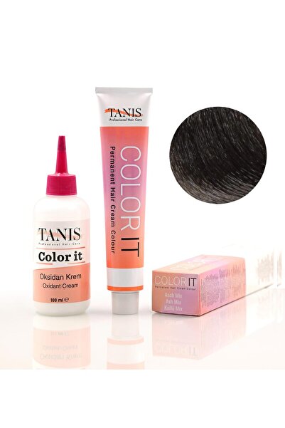 TANİS COLOR-IT (100 ML) Permanent Saç boyası Küllü Mix (Asch Mix)