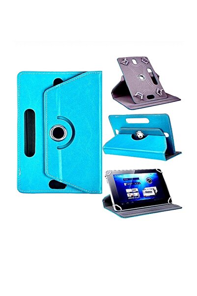 delux case Vorcom Sx Pro 64gb 10.1 Inch Uyumlu Deri Tablet Kılıf Sıtandlı 360...