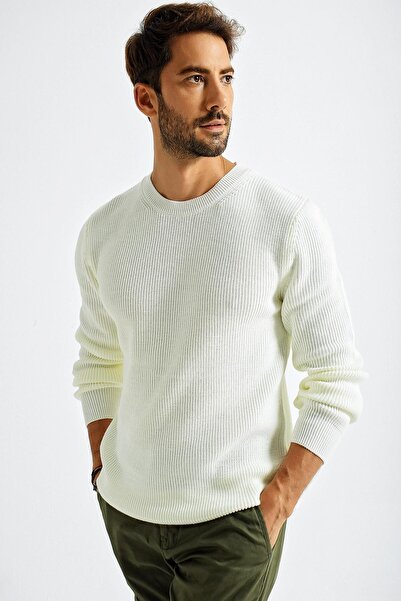 CHUBA Erkek Bisiklet Yaka Selanik Örgü Triko Kazak 21w303