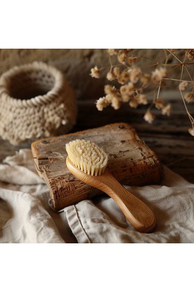 Lunar Stars 100% Natural Goat Hair Baby Hair Brush Soft Baby Comb