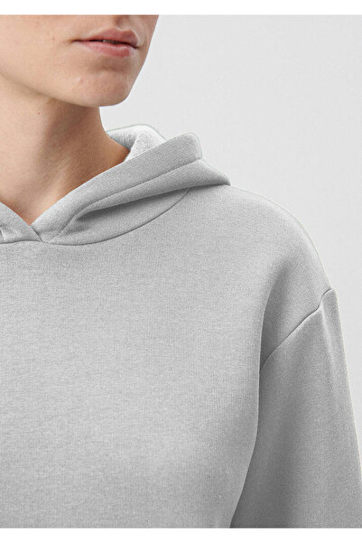 FEEL STYLE 3-ниткова товста тканина з квітковим принтом STUDIO, світло-сіра