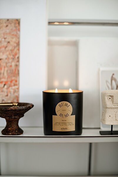 Echoes Candle & Scent Lab. Rumi Kokulu Orta Boy Doğal Mum 300 gr