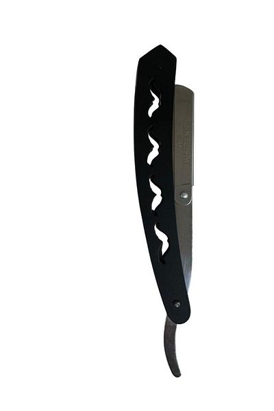 Fontenay Covered Razor Attachable Matte Steel Beard Razor - Stainless Matte Silver/Black