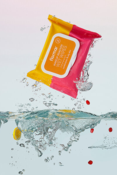 Flormar 20 Pack Makeup Remover Wipes for Oily & Combination Skin - Wet Wipes - 002 - 8690604557356