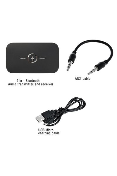 Vikefon Without RCA cable Bluetooth 5.0 Audio Receiver Transmitter 300Mah Battery 3.5mm AUX Jack Stereo Musi