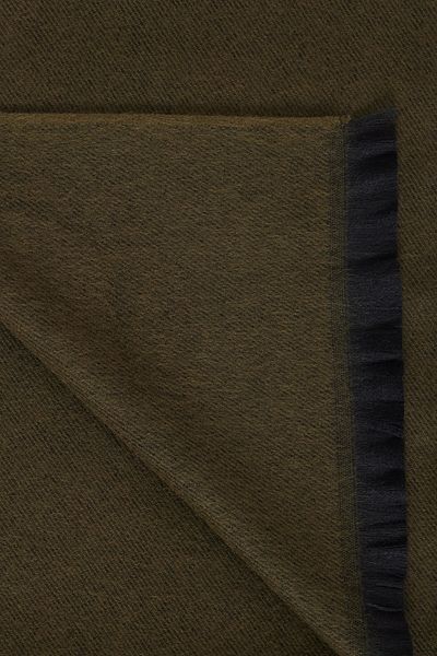 AC&Co / Altınyıldız Classics Ανδρικό πλεκτό κασκόλ χωρίς σχέδια χακί