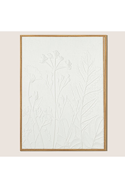 Chakra Ducha Naturel Tablo 93x123 cm Beyaz