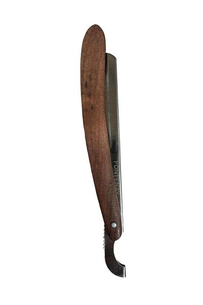 Fontenay Stainless Razor-Free Classic Wooden Steel Turkish Beard Razor