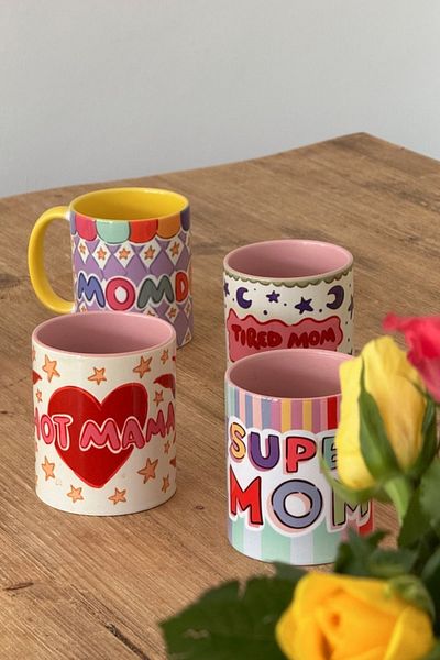 Hello Melody Design Mug "MOMDERFUL" from Hello Melody mug series - Original design digital print 9.5x8 cm