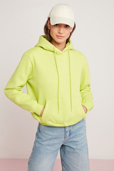 GRIMELANGE SUCELY weiches grünes Sweatshirt für Damen mit Fleece-Innenseite