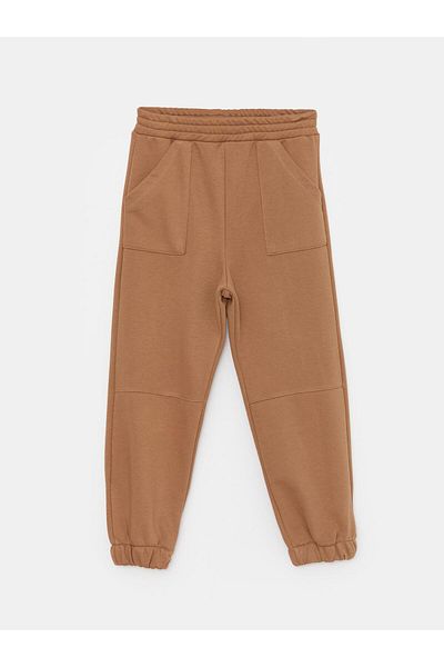 Little Star Girl's Pocket Elastic Cuffed Elastic Waist Trousers