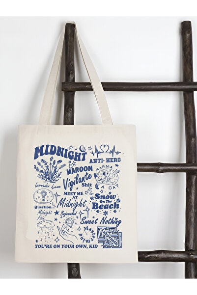 Cemira حقيبة تايلور سويفت ميدنايت - حقيبة تسوق من القماش السميك