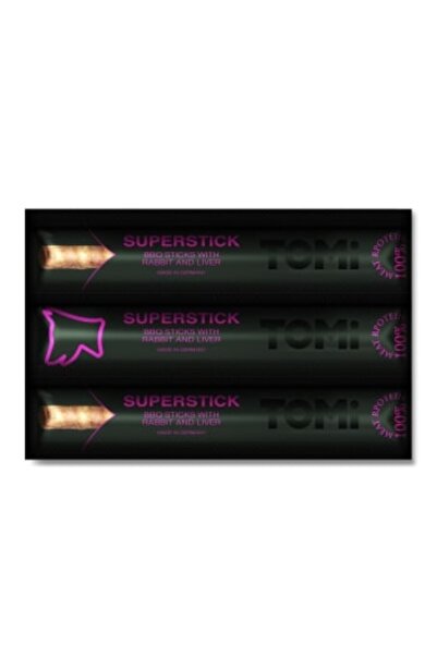Tomi KÖPEK STICK TAVŞAN VE CIĞER BBQ 3LÜ 3 X 10 GR X 4 ADET 485125