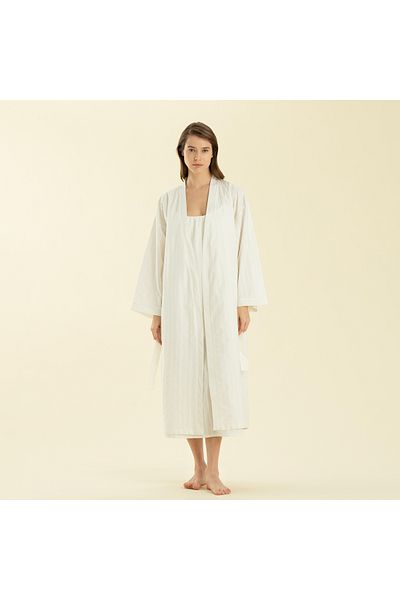 Chakra Monolıtıgo Dressing Gown Ecru