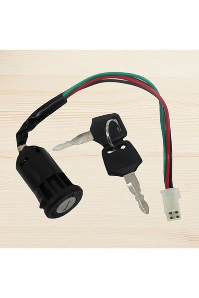 Choice Universal Motorcycle Karting Ignition Switch 4 Pin Wire On/Off Ignition Switch with Keys for ATV ...