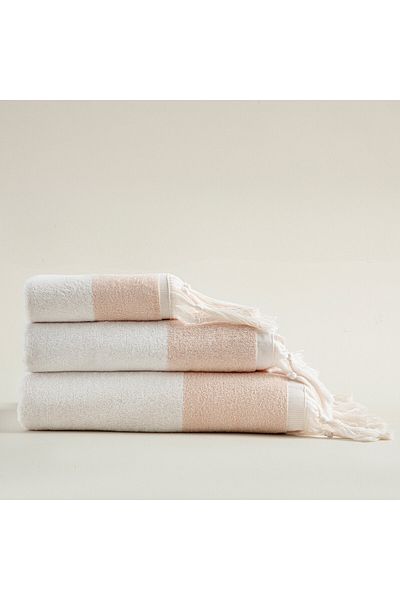 Chakra Bermundo 30X50 cm Powder/Ecru Hand Towel