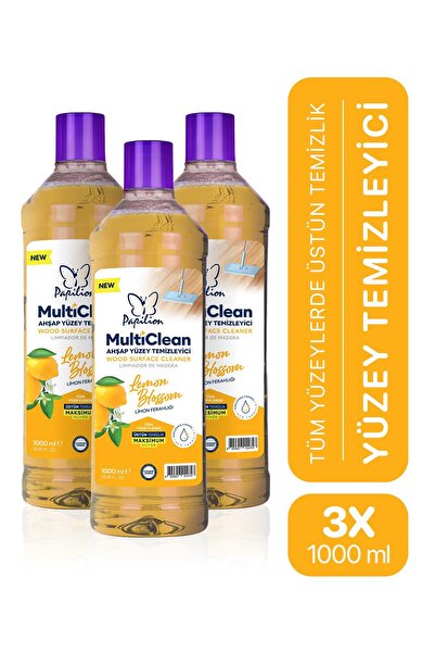 Papilion Limon Kokulu Hijyenik Ahşap Temizleyici 3x1000 ML