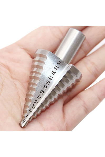 Choice مثقاب متدرج من الفولاذ عالي السرعة مقاس 5-35 مم لثقب الخشب والمعادن، أ...