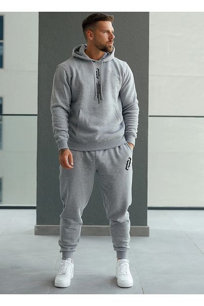 Guillermo Σετ ανδρικής φόρμας σε γκρι Vertical Oversize