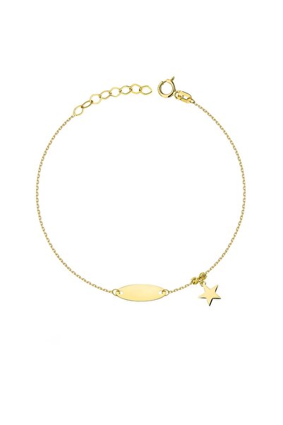 MİNİMAL Minimal Kolye ALTIN Yıldızlı Künye Bileklik