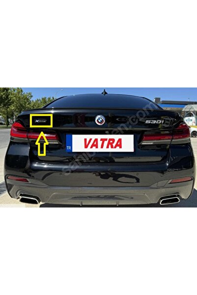 EDEXPORT BMW 5 Serisi 530i XDrive Uyumlu 530i ve Xdrive Bagaj Yazısı Seti