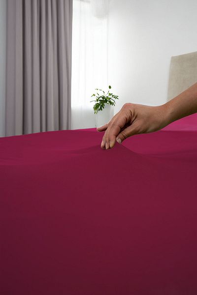 GAMA HOME 100% Cotton Fitted Sheet - 100X200 cm - 30 cm Edge Height - Organic and Comfortable