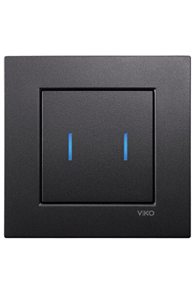 VİKO Viko Artline Novella S Dokunmatik Komütatör 92065402, 92605502-Siyah