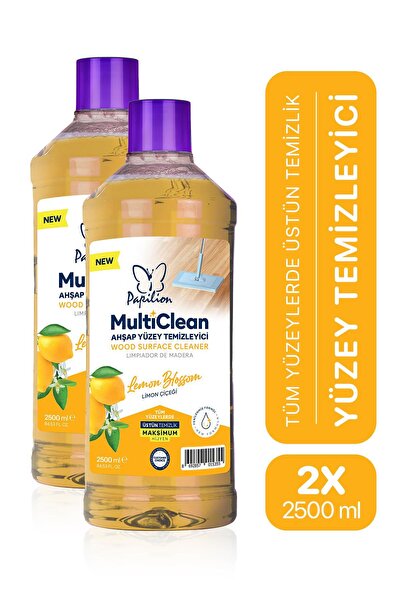 Papilion Limon Kokulu Hijyenik Ahşap Temizleyici 2x2500 ML