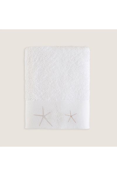 Chakra Starline White Face Towel - 50x90 Cm