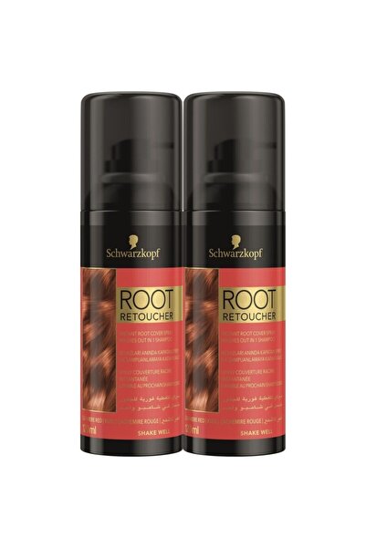 Root Retoucher Beyazları Anında Kapatan Sprey Saç Boya Kızıl 120 ml X2