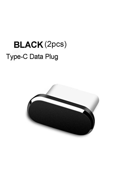 Choice black 2PC 2pcs Metal Type-C Dust Plug USB Charging Port Protector Anti...