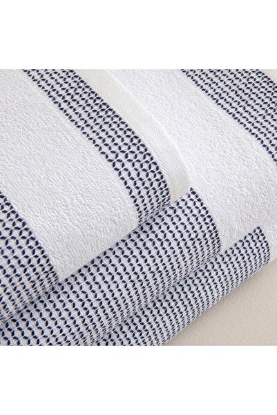 Chakra Albera 50X90 cm Face Towel - White/Marin Blue