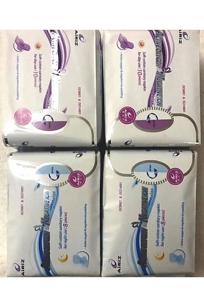 Tiens Airiz Tienz Tiens Hygienic Women's Pad Set 2 Pieces Day 10 Pieces 2 Pack Night 8 Pieces