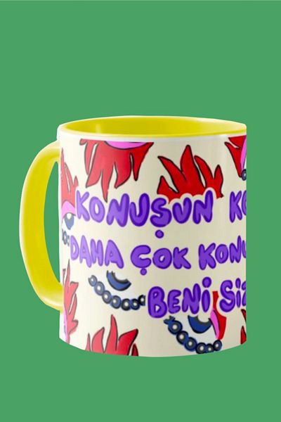 Hello Melody Design Hello Melody "Konusun" Mug - 9.5X8 Cm, Original Design Digital Printed