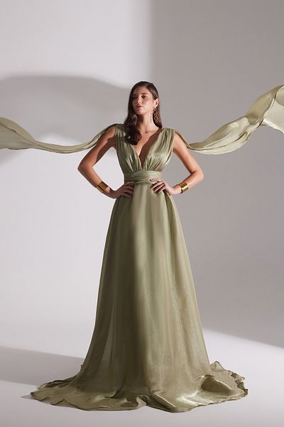 BETTY & SAM Emily Khaki Close Night Dress