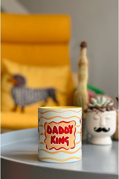 Hello Melody Design Hello Melody "Daddy King" Mug - 9.5x8 cm, Original Design Digital Print