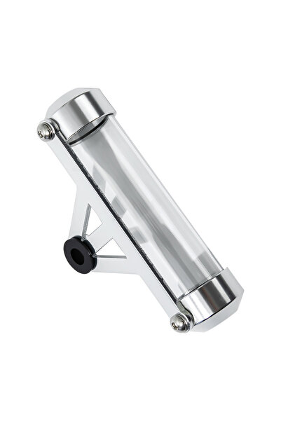 MOJOYCE Silver Motorcycle Tax Disc Holder Waterproof Cylindrical Holder Frame...