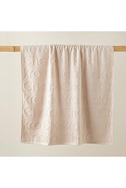 Chakra Beige Logo Beach Towel