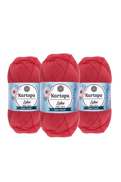 Kartopu Σχοινί Πλεξίματος Lotus 100 gr K810 3 Τεμάχια