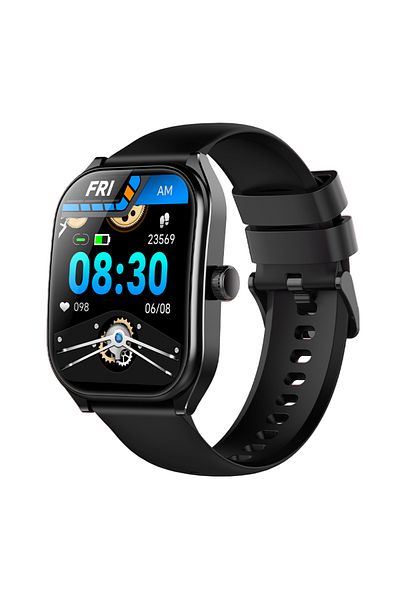 Choice black Aolon 2.01" Curved Screen Smartwatch Men Call Sports Waterproof Wrist Watches Fitness Bracelet