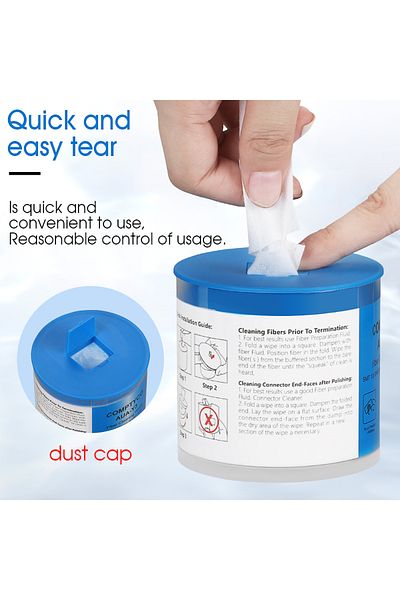 Choice COMPTYCO AUA-Y3 Fiber Cleaning Wipes Platform Dustfree Paper Fiber Optic Low-lint Wipes Optical F...