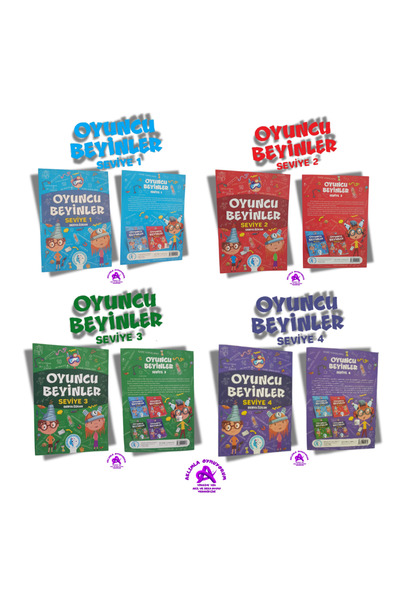 Curious&Genius TAZOF OYUNCU BEYİNLER SEVİYE 1-2-3-4 (4 KİTAP BİR ARADA)