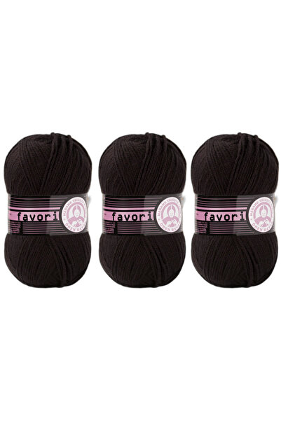 Ören Bayan Ören Favourite Black Hand Knitting Thread - 999 3 Pieces