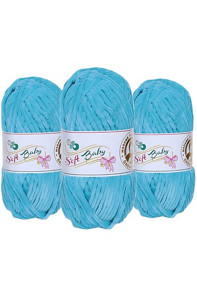 Ören Bayan Ören Soft Baby Velvet Knitting Thread 100 Gr. 509 3 Pieces