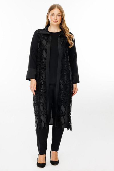 Moda İlgi Black Modailgi - Guipure Lace Long Cup, Front Size