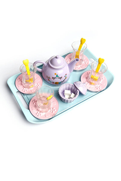 MorBebe Thin Waisted Tea Time Toy Set I Girl Play Set I Dollhouse Play Set I Toy Teapot Set