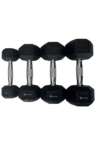 ARIDEMİR 5 Kg Kauçuk Altıgen Dambıl – 1 Adet Hex Dumbbell