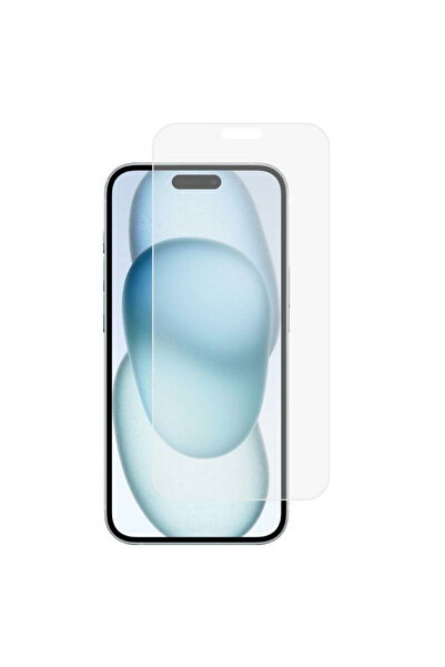 Nettech İphone 15 Uyumlu Kılıf Dostu Cam Ekran Koruyucu - Şeffaf