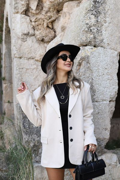 bytugcekaya Stone Suede Oversize Jacket