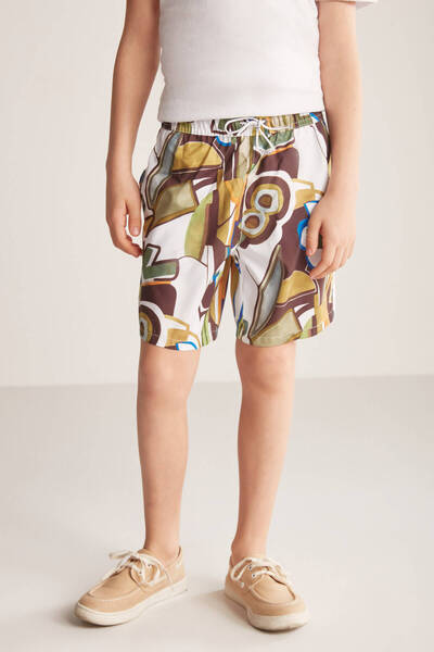 Hemington Khaki Pattern Special Cut Quick Dry Children's Swimsuit